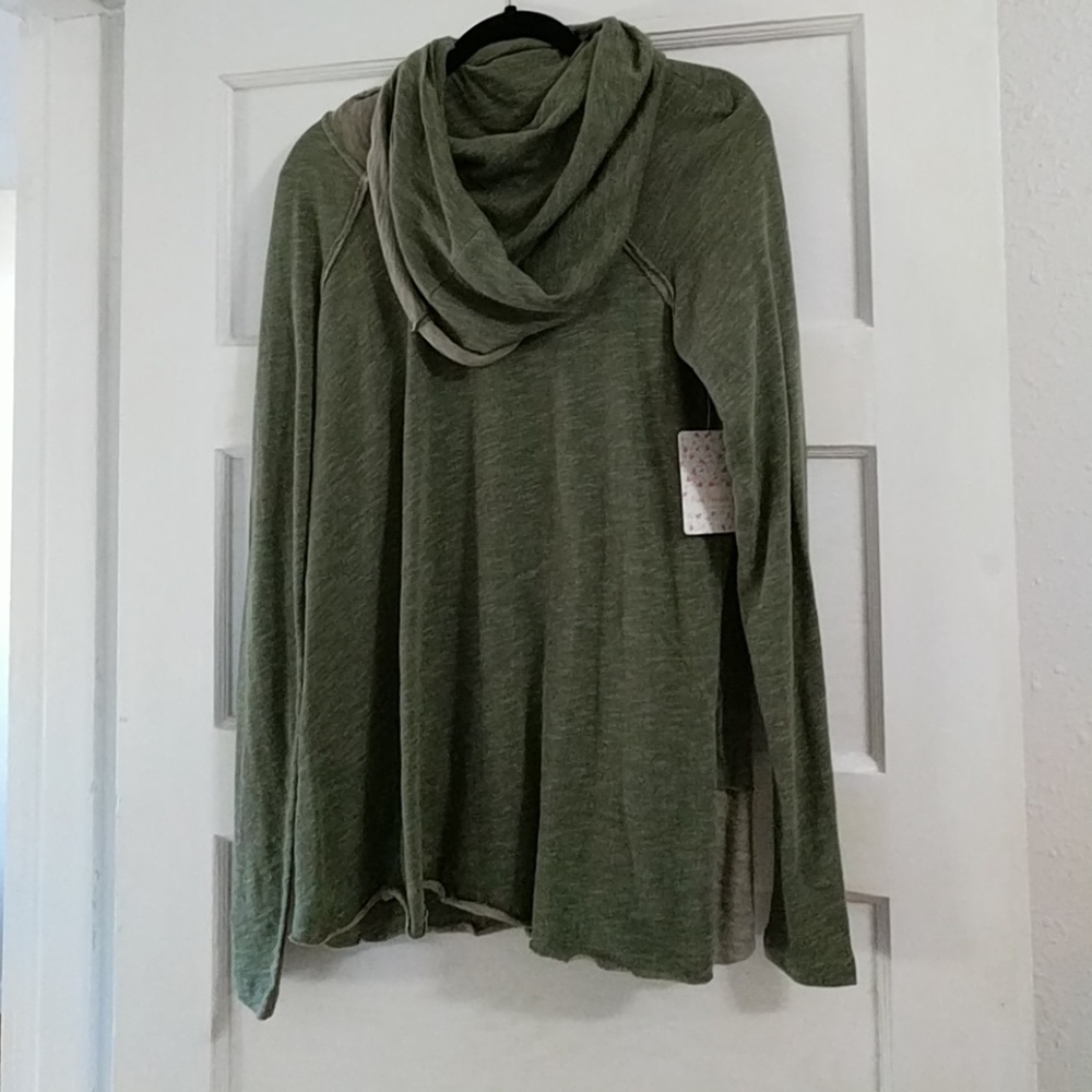 Free People Army Green Sweater Dress